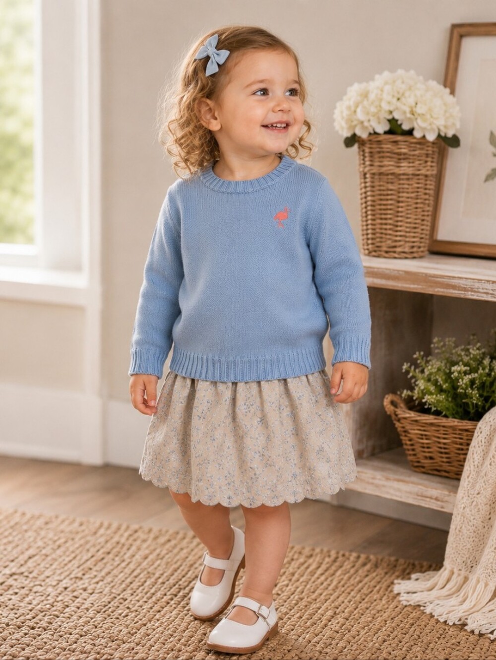 NWT The Beaufort Bonnet Company Isabelle’s Sweater 18-24M Blue